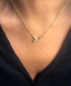 Shana Gulati Crescent Moon Star Pendant Jewelry