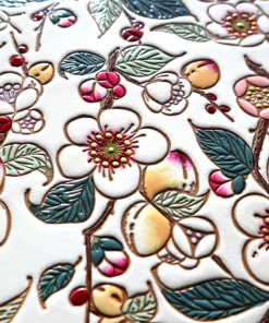 Made In Japan Wallets Plum Blossom Zippered Bifold Wallet