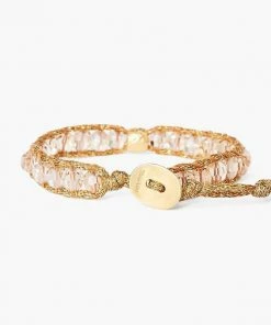 Chan Luu Crystal Shadow Single Wrap Bracelet Jewelry
