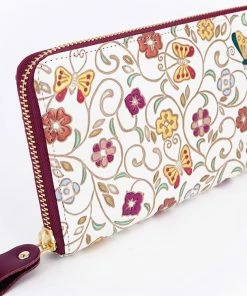 Made In Japan Wallets Butterfly Flight Long Zip Around Wallet