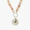 Chan Luu SALE Sunstone And Silver Coin Necklace