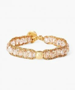 Chan Luu Crystal Shadow Single Wrap Bracelet Jewelry