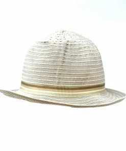 Grevi Striped Cotton Trilby With Slim Ribbon Hats