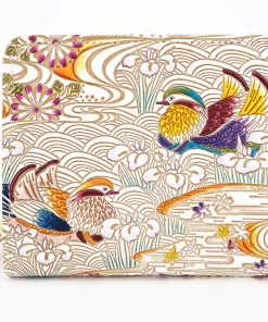 Made In Japan Wallets Mandarin Ducks Zippered Bifold Wallet