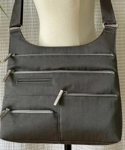 Highway Buzz TEELA- Medium Multi-Pocket Bag | Stone | Adjustable Cross-Body Strap Bags