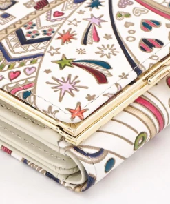 Made In Japan Wallets Exploding Hearts Small Trifold Frame Wallet