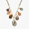 Chan Luu Copper Pearl And Pyrite Mix Necklace