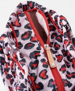 MZ WALLACE Small Metro Convertible Backpack Heart Leopard Bags