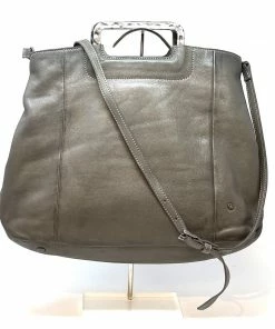 Rehard Antique Silver Handle Tote Grey