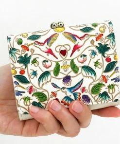 Made In Japan Wallets Hummingbirds Small Trifold Frame Wallet