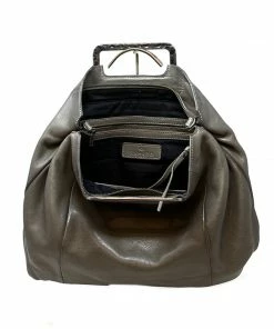 Rehard Antique Silver Handle Tote Grey