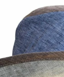 Grevi Linen Neutral Colorblock Floppy Hats