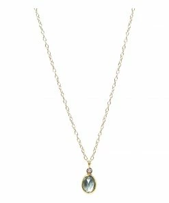 5 Octobre Aby Necklace Grey Blue