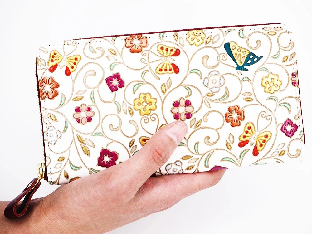 Made In Japan Wallets Butterfly Flight Long Zip Around Wallet