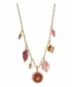 5 Octobre Loop Necklace In Pink Tourmaline Jewelry
