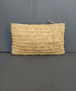 Raba Madagascar HANA Small Raffia Envelope Clutch Our Collection