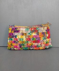 Raba Madagascar HANA Small Raffia Envelope Clutch Our Collection