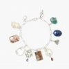 Chan Luu Multi Stone Silver Charm Bracelet Jewelry