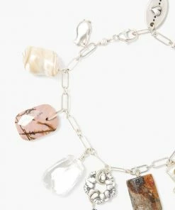 Chan Luu Multi Stone Silver Charm Bracelet Jewelry