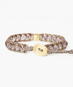 Chan Luu Crystal Shadow Single Wrap Bracelet Jewelry